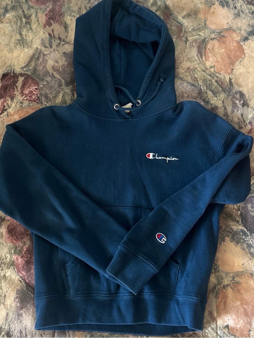 Champion Navy Blue Men's Logo Hoodie